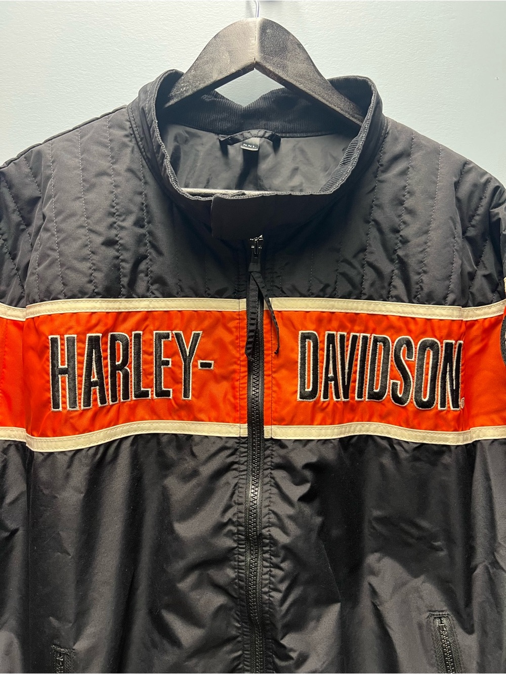 Harley-Davidson Men's Nylon Outer-Shell Zip-Up Racing Jacket - Picture 3 of 8